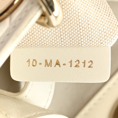 Christian Dior Calfskin Cannage Small The Lady 95.22 Ivory 7 of 14