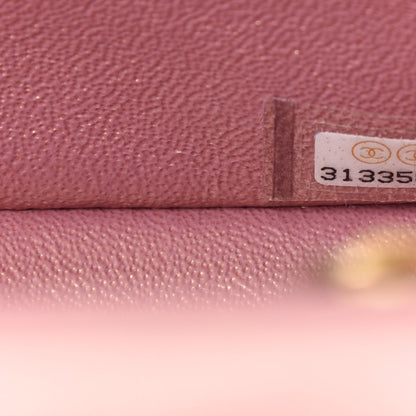 Chanel Iridescent Lambskin Quilted Mini Top Handle Rectangular Flap Pink 9 of 11