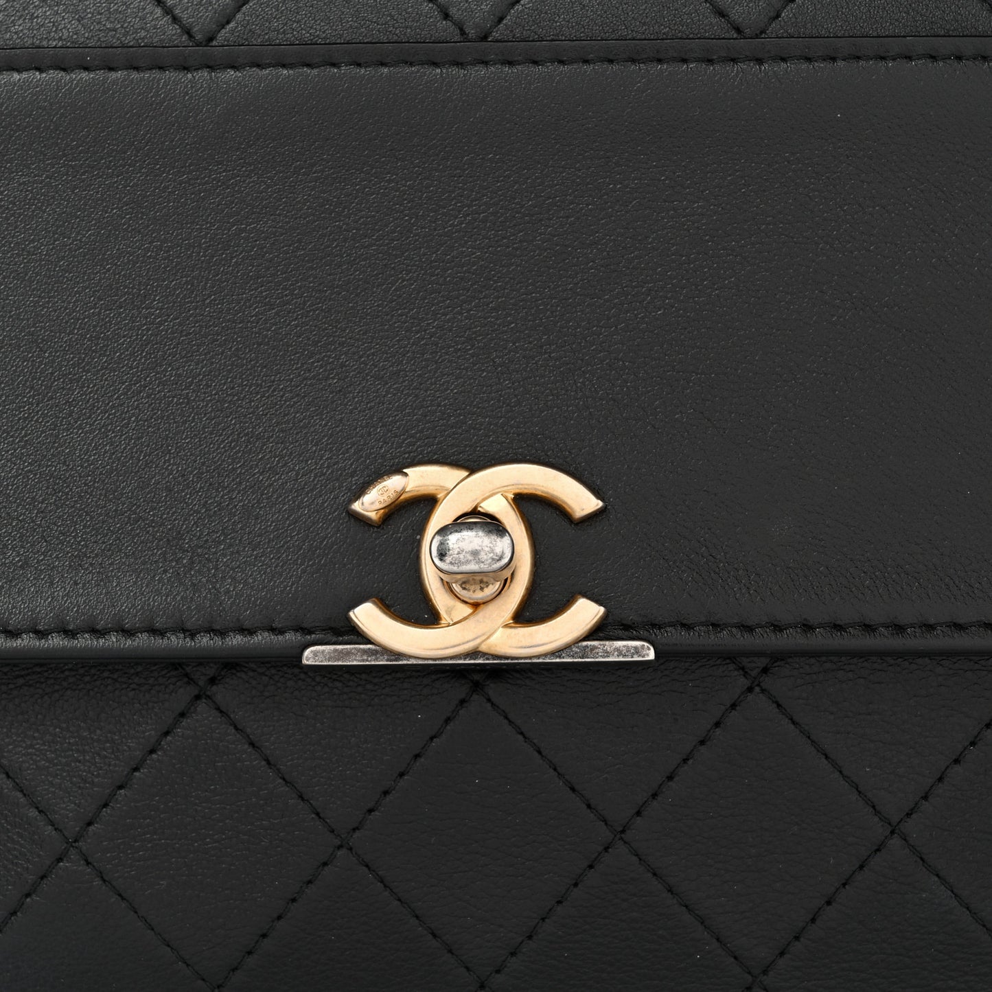 Lambskin Quilted Sleek And Chic Clutch Black Black