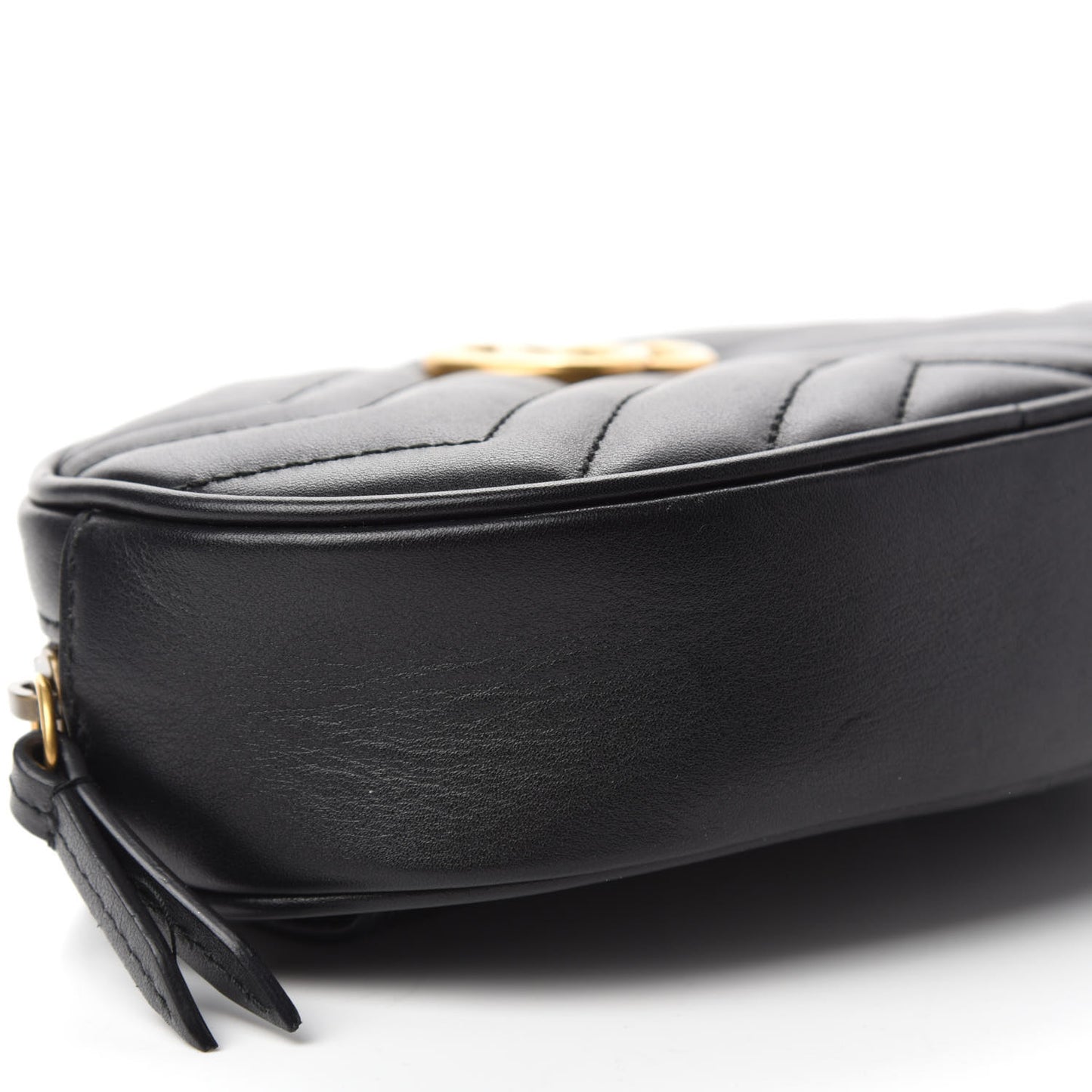 Calfskin Matelasse GG Marmont Belt Bag 95 38 Black