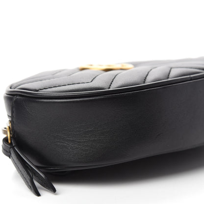 Gucci Calfskin Matelasse GG Marmont Belt Bag 95 38 Black 6 of 11