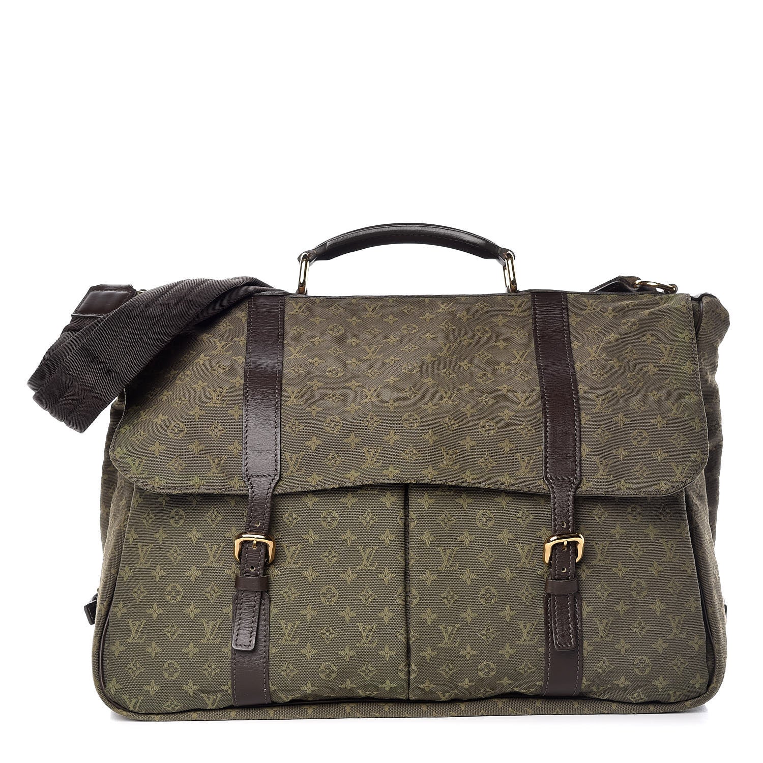 Louis Vuitton Mini Monogram Denise Kaki 1 of 16