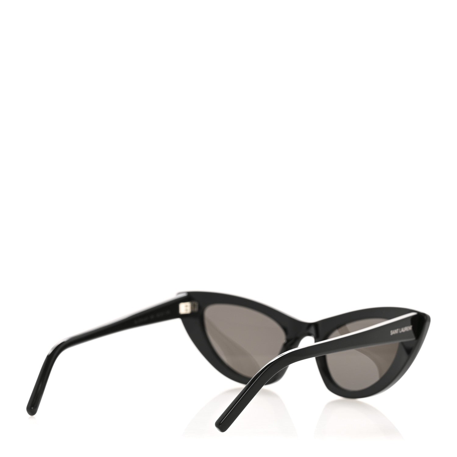 Saint Laurent Acetate Lily Tiger Cat Eye Sunglasses SL213 Black 4 of 8