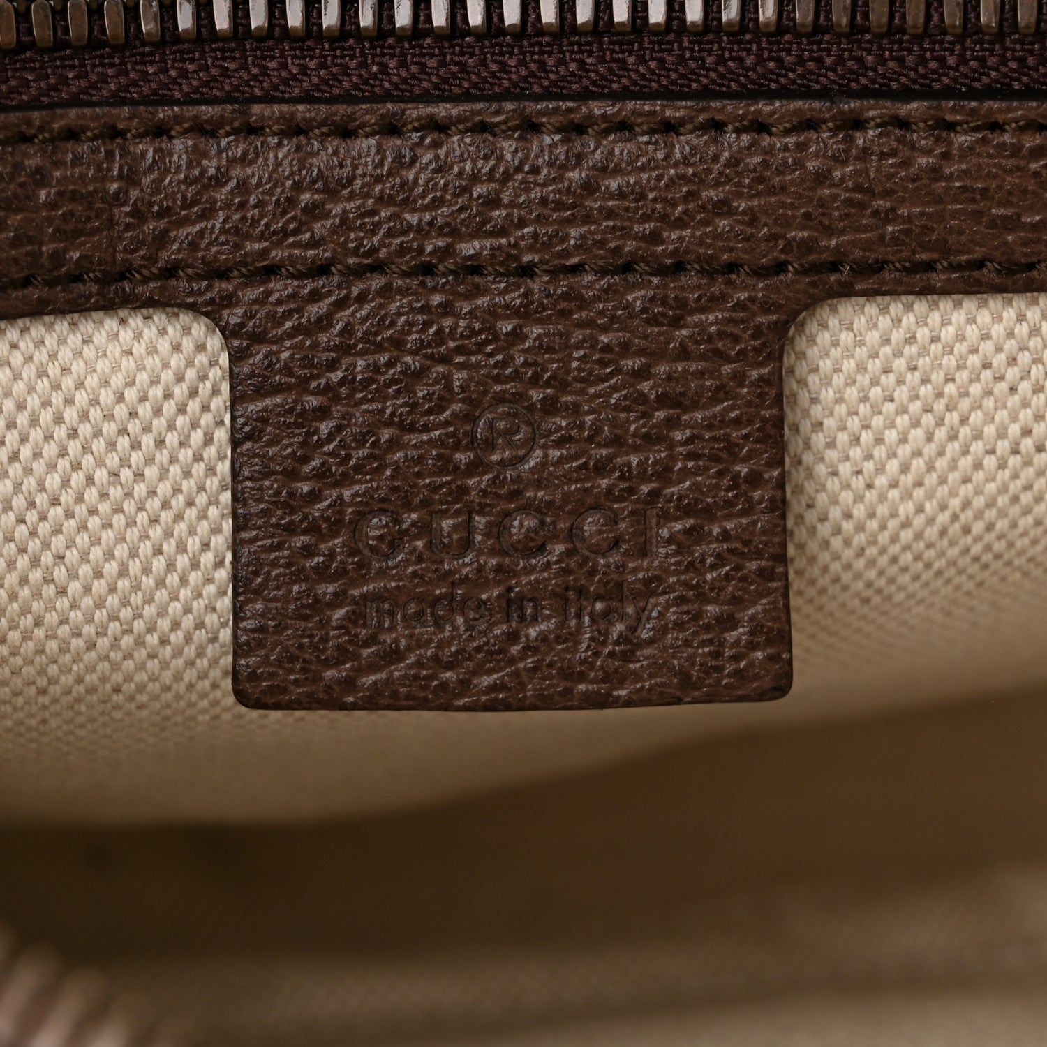 Gucci Soft GG Supreme Monogram Medium Ophidia Belt Bag Dark Brown 6 of 10