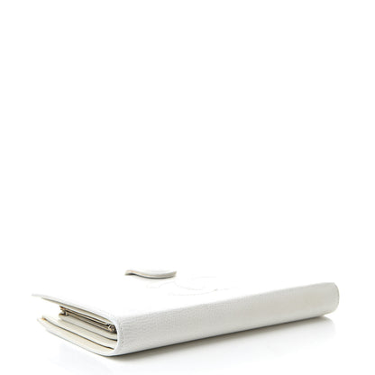 Chanel Caviar Timeless CC French Wallet White 4 of 14