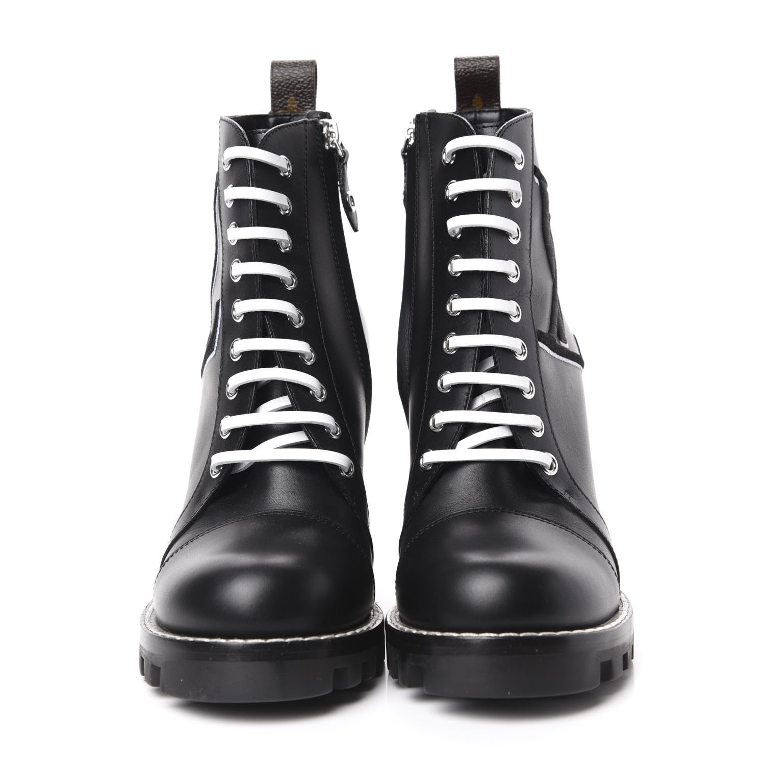Louis Vuitton Patent Calfskin Monogram Star Trail Ankle Boots 38.5 Black 2 of 8