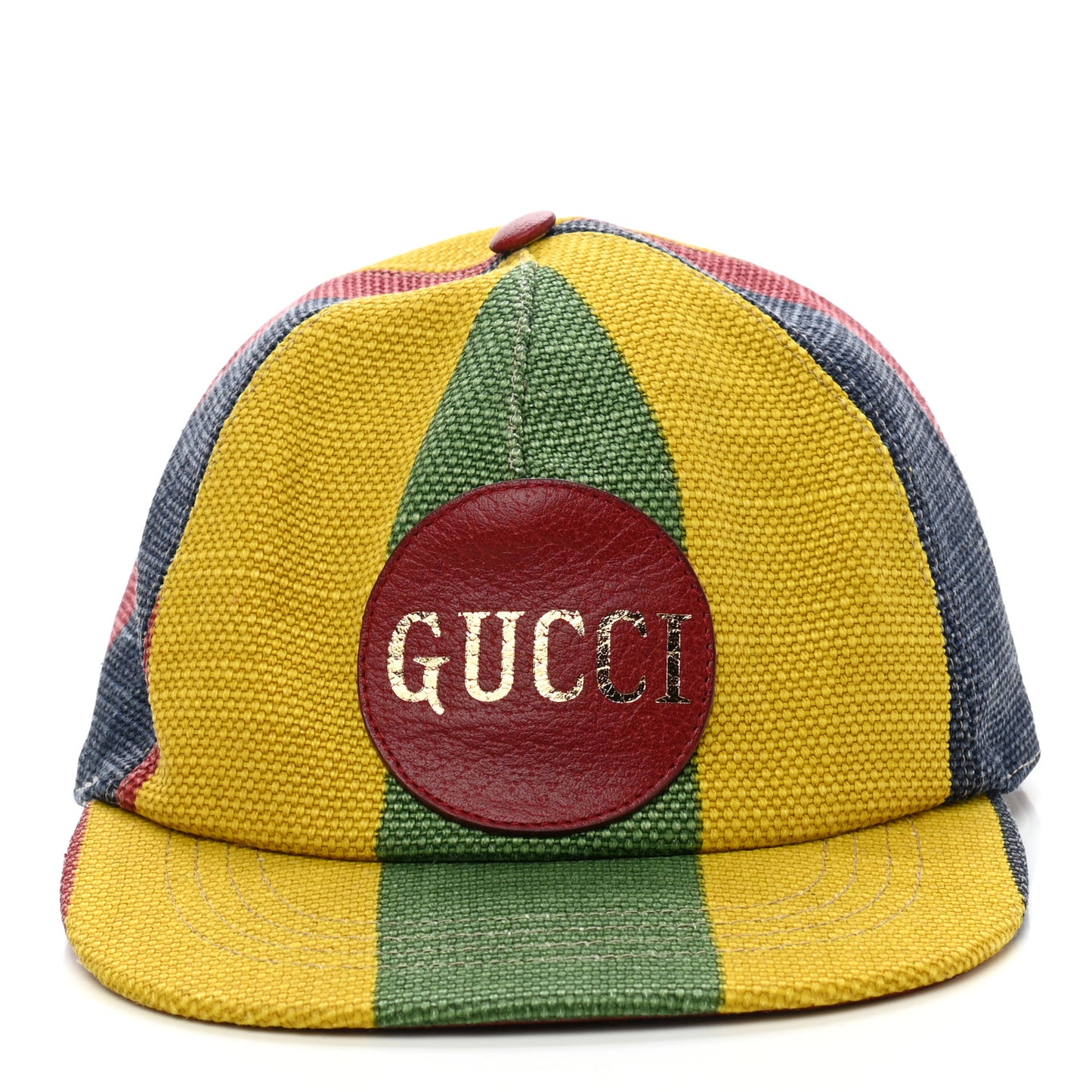 Canvas Marley Stripe Script Logo Patch Gucci 100 Baseball Hat Multicolor