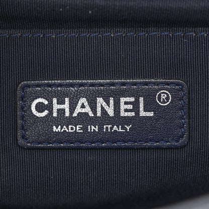 Chanel Lambskin Quilted Medium Boy Flap Navy 6 of 11