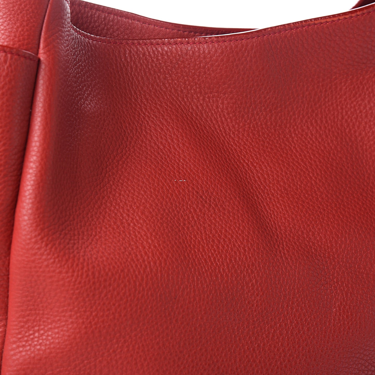 Vitello Daino Side Pocket Hobo Rosso