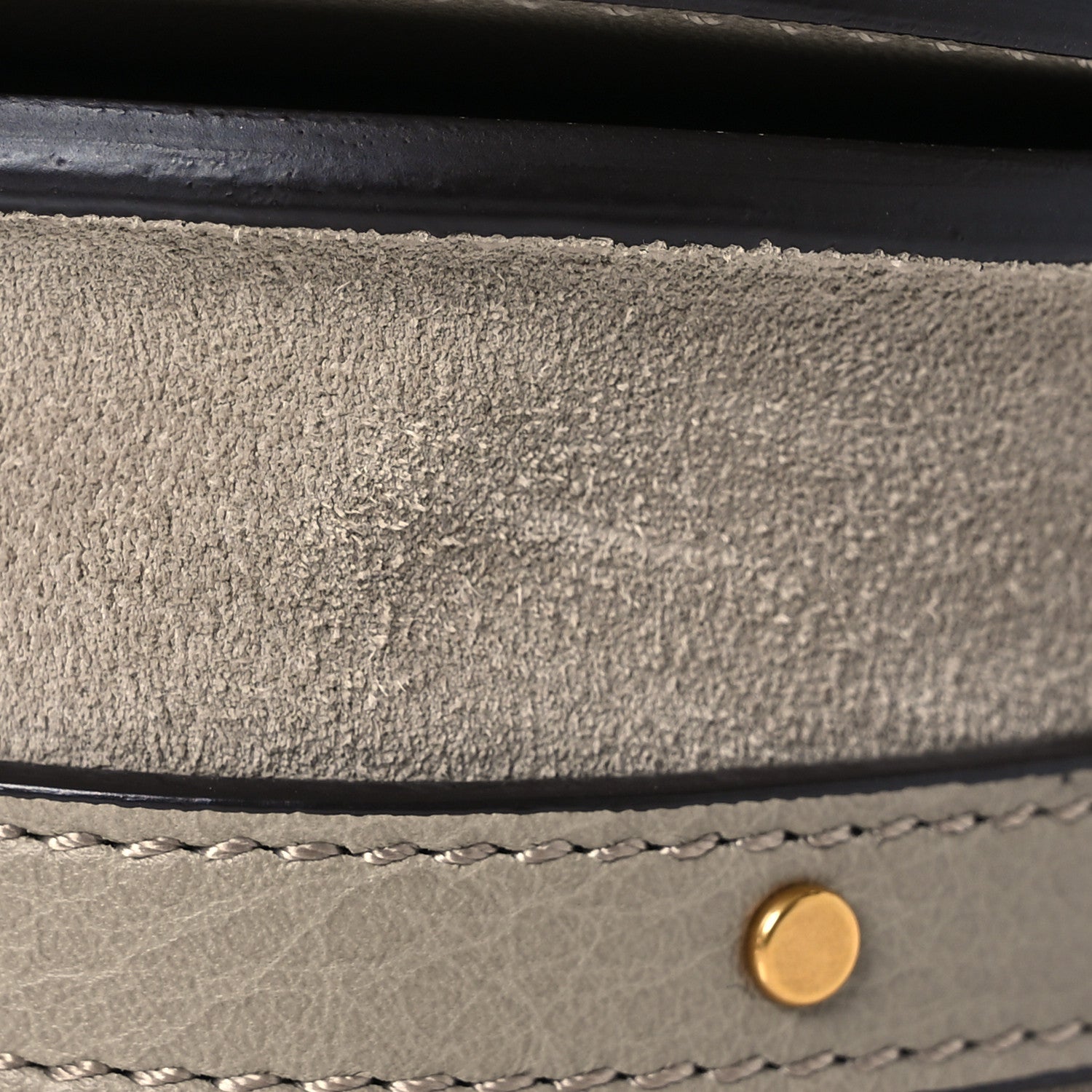 Chloe Calfskin Suede Small Nile Bracelet Bag Motty Grey 11 of 12