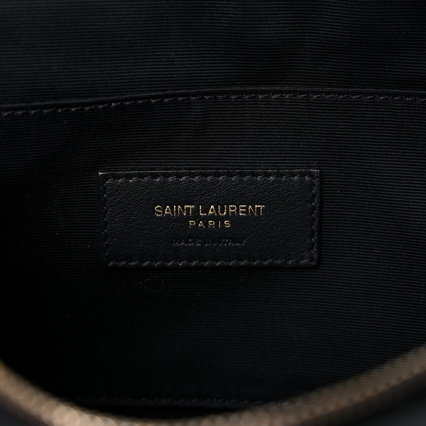 Grain De Poudre Monogram Belt Bag Black