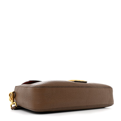 Fendi Cuoio Romano Selleria Large Baguette Fango Papavero 4 of 10