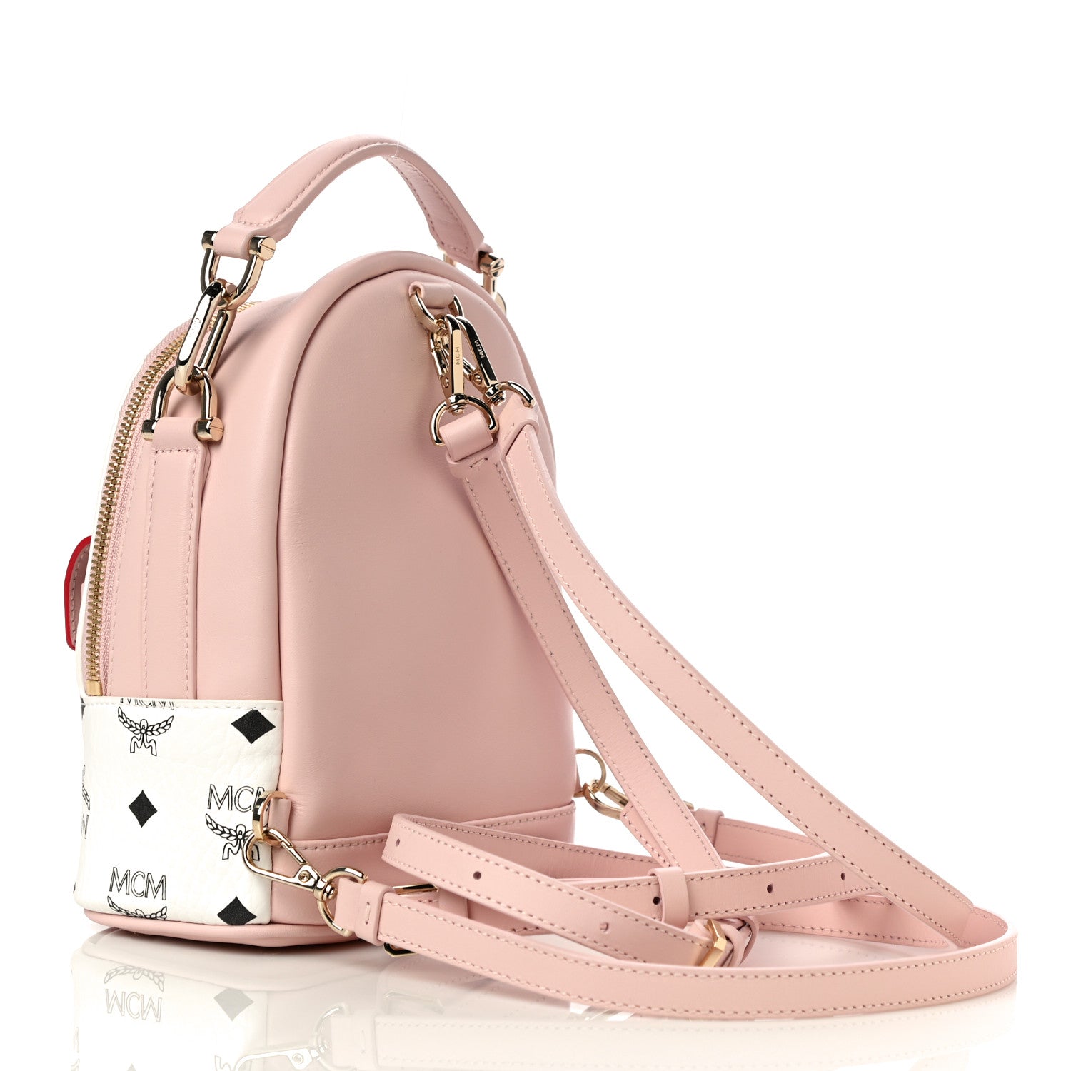 MCM Vistetos X-Mini Patricia Backpack Block Pink 2 of 8