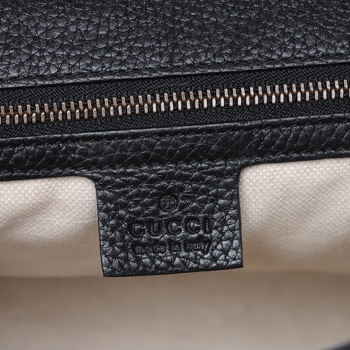 Calfskin Small GG Marmont Top Handle Bag Black