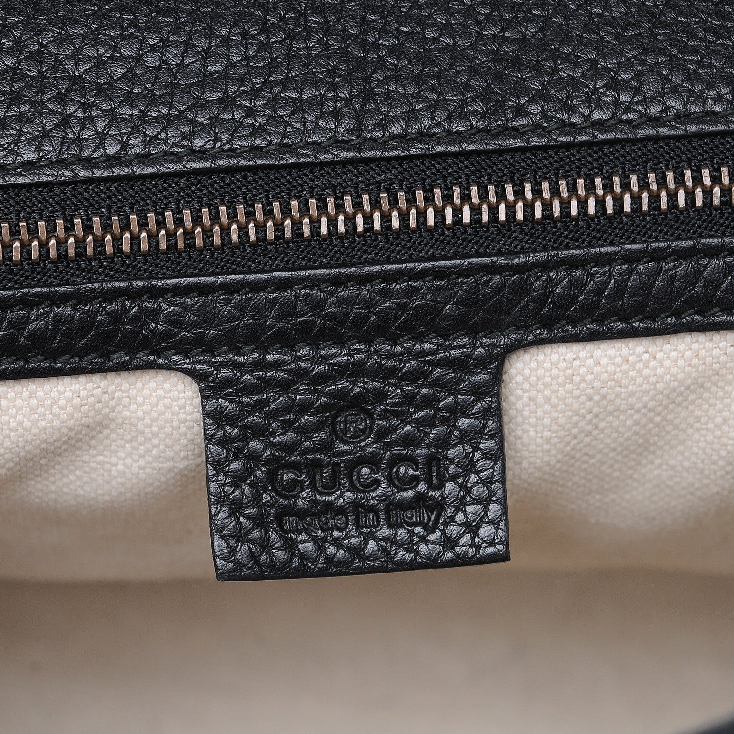 Gucci Calfskin Small GG Marmont Top Handle Bag Black 7 of 8