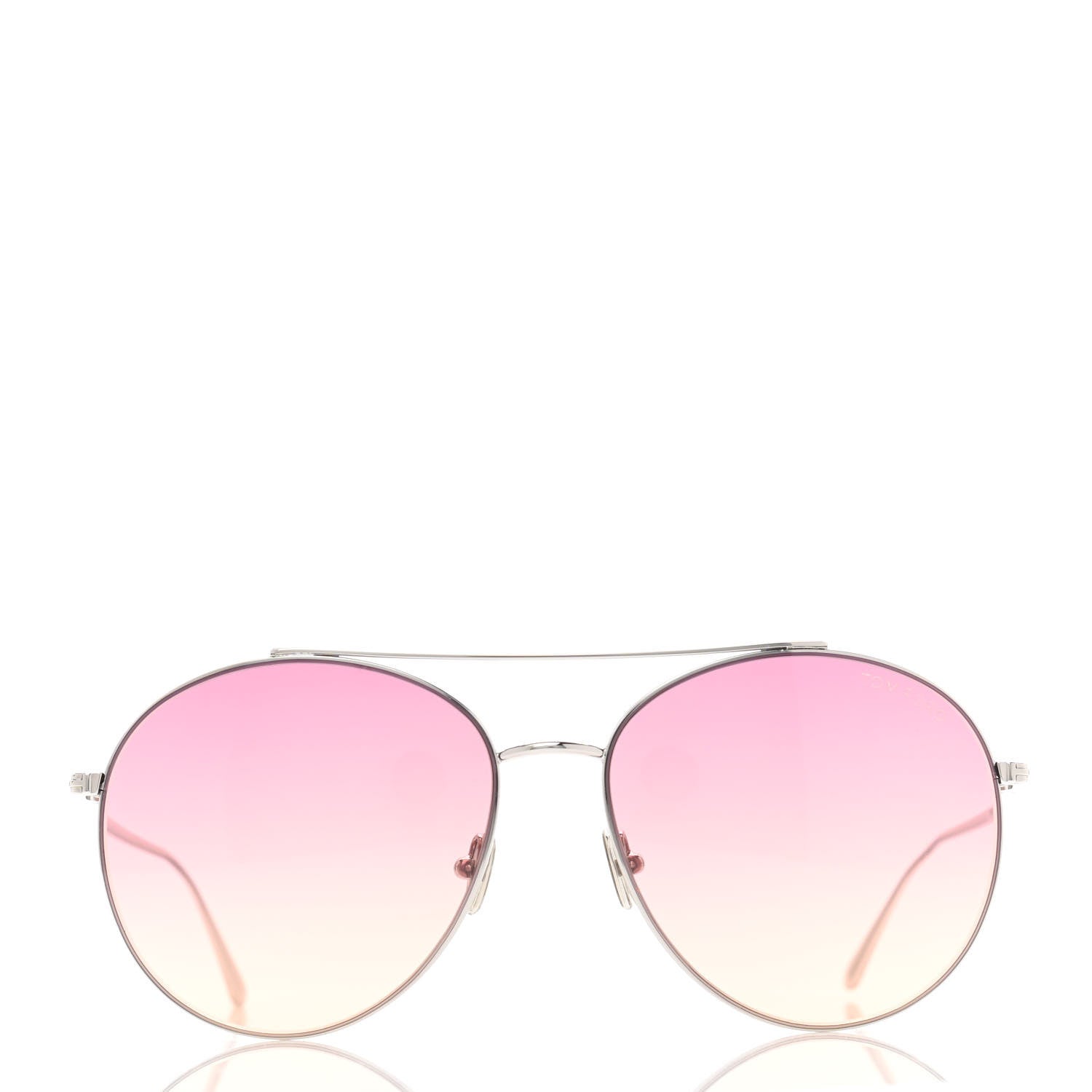 Tom Ford Cleo Sunglasses TF757 Silver 2 of 8