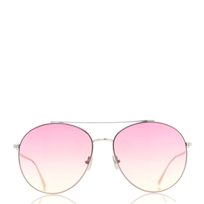Tom Ford Cleo Sunglasses TF757 Silver 2 of 8