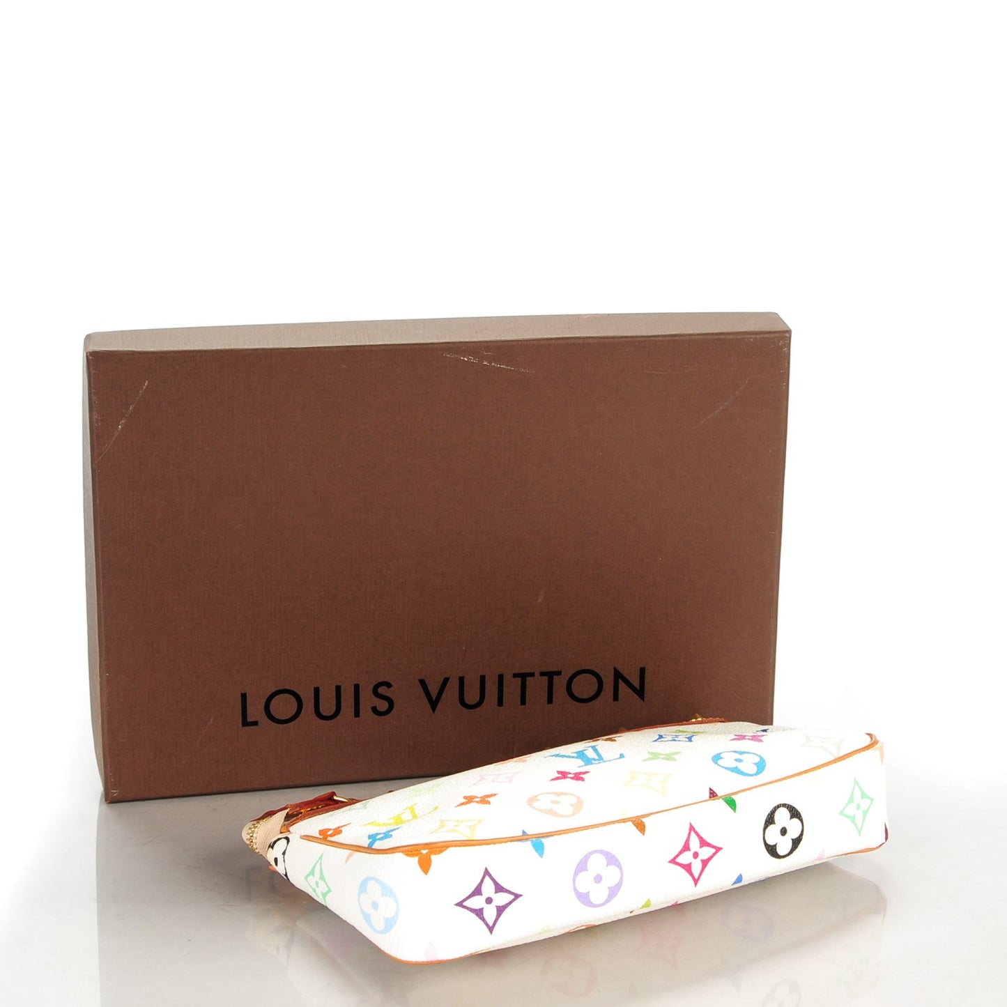 Monogram Multicolor Pochette Accessories White