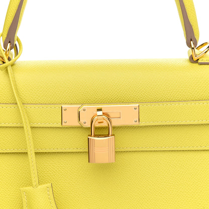 Hermes Epsom Kelly Sellier 28 Lime 7 of 10