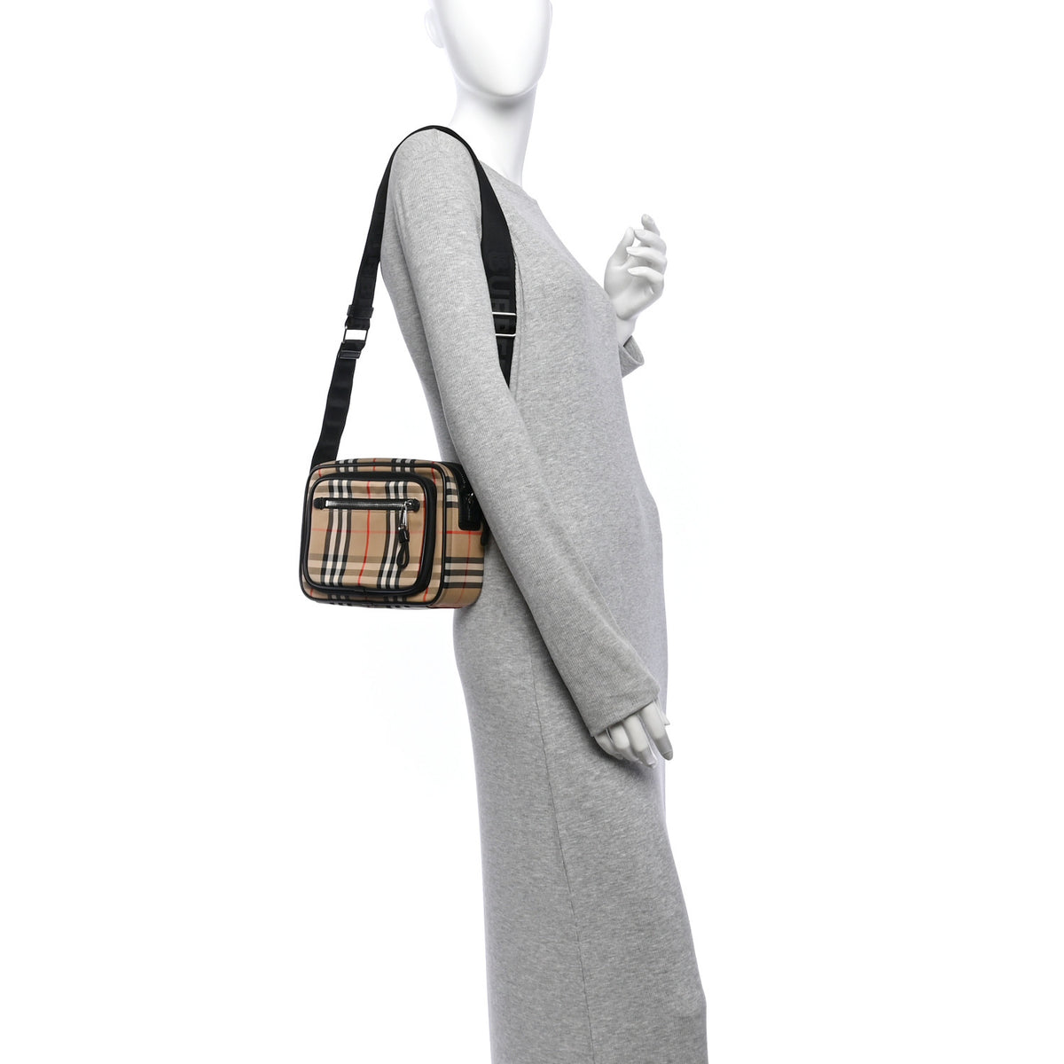 Burberry Canvas Check Paddy Messenger Archive Beige 2 of 12