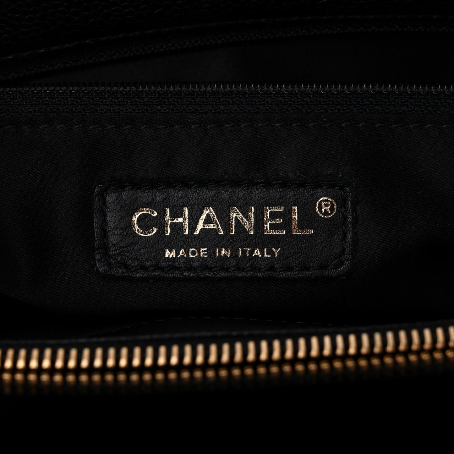 Caviar Quilted Grand Shopping Tote GST Black