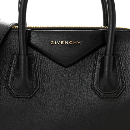 Givenchy Calfskin Suede Leopard Print Small Antigona Black 8 of 10