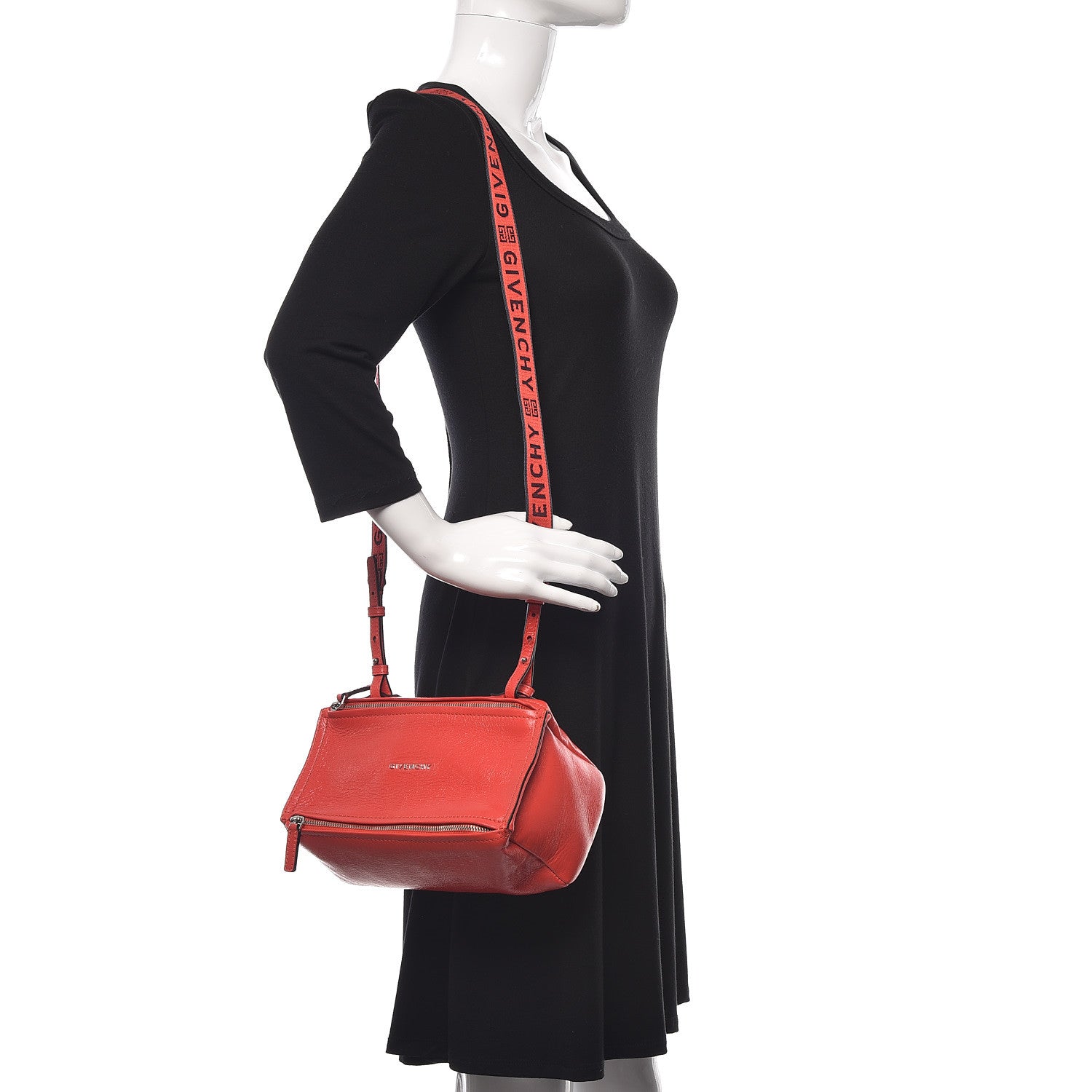 Givenchy Patent Lambskin 4G Mini Pandora Pop Red 2 of 11