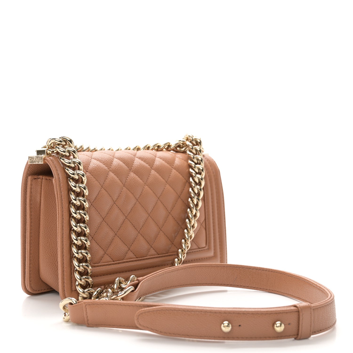 Chanel Caviar Quilted Small Boy Flap Brown 3 of 11