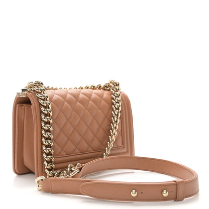 Chanel Caviar Quilted Small Boy Flap Brown 3 of 11