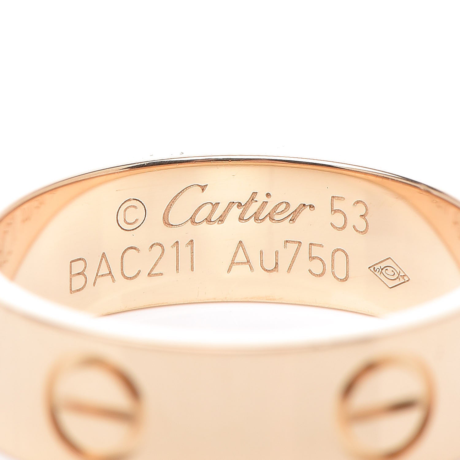 Cartier 18K Yellow Gold 5.5mm LOVE Ring 53 6.25 4 of 5