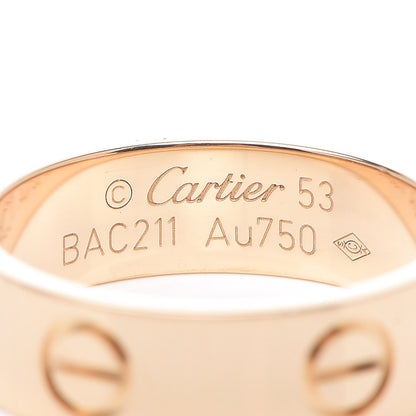 Cartier 18K Yellow Gold 5.5mm LOVE Ring 53 6.25 4 of 5