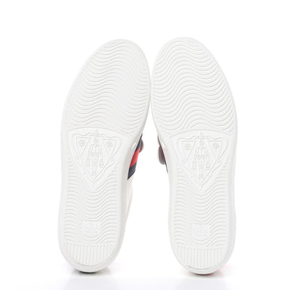Gucci Calfskin Ayers Web UFO Dragon Embroidered Mens Ace Sneakers 12 White 5 of 9
