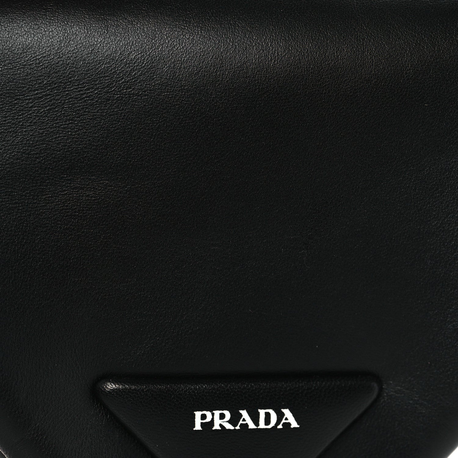 Prada Nappa Padded Signaux Triangle Crossbody Black 8 of 9