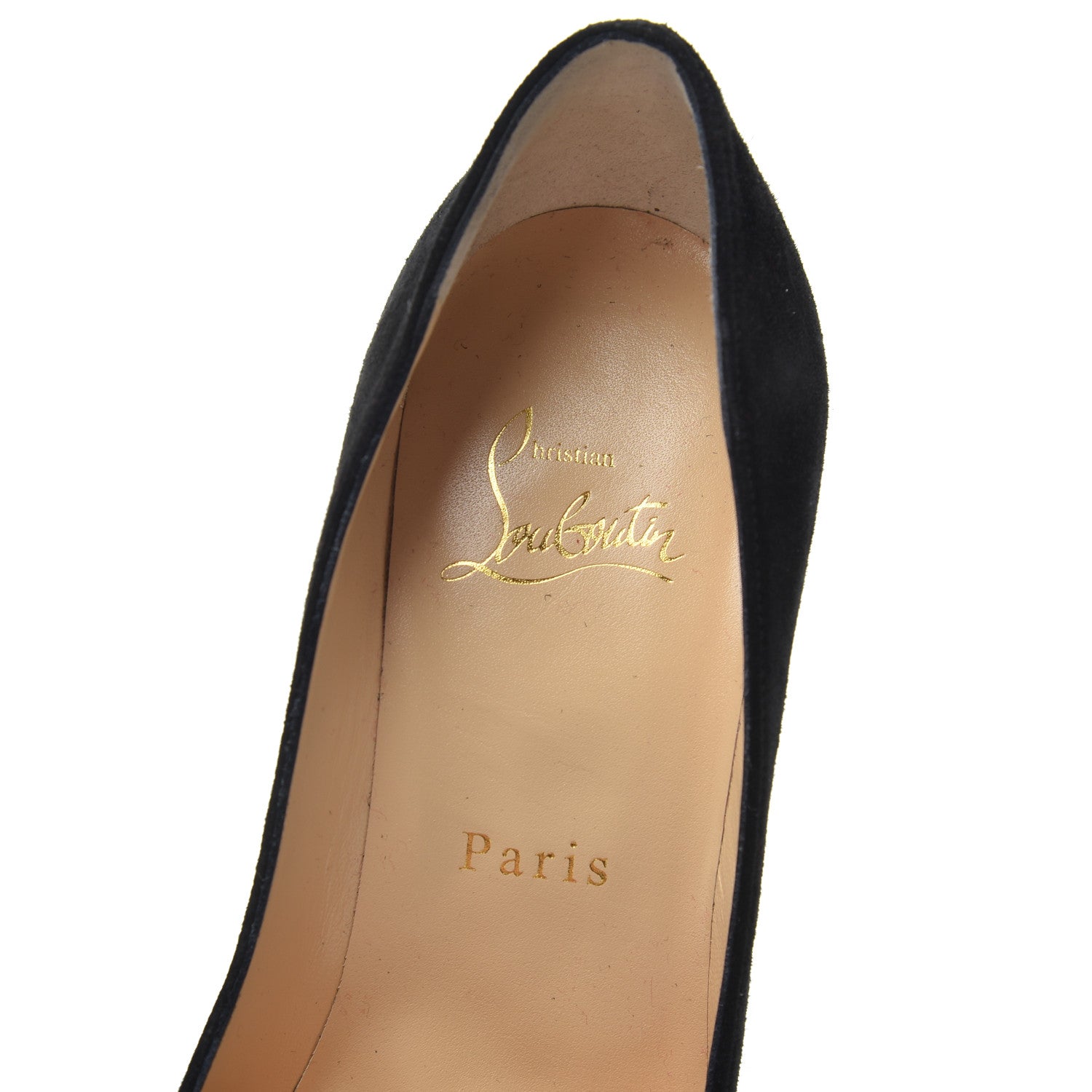 Christian Louboutin Veau Velours Pigalle Follies 100 Pumps 35.5 Black 7 of 20