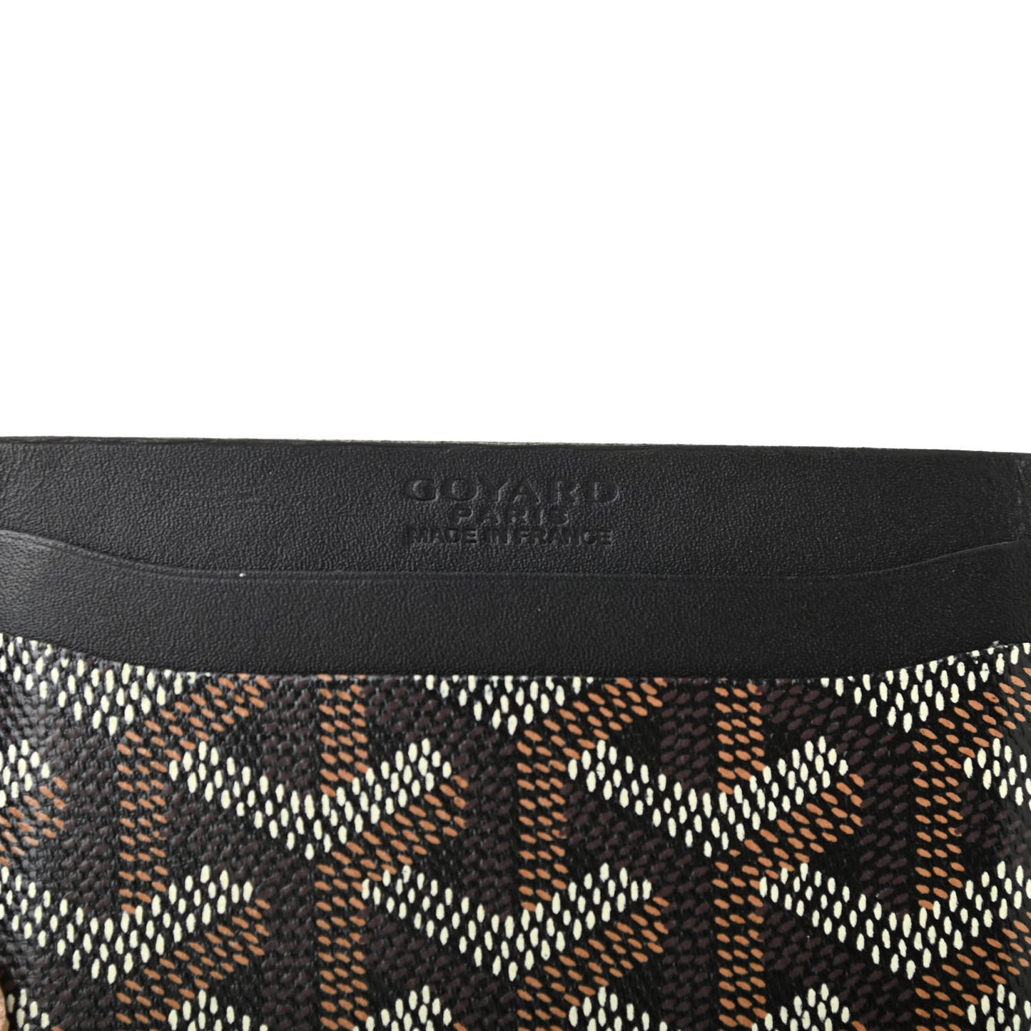 Goyardine Saint Sulpice Card Holder Black