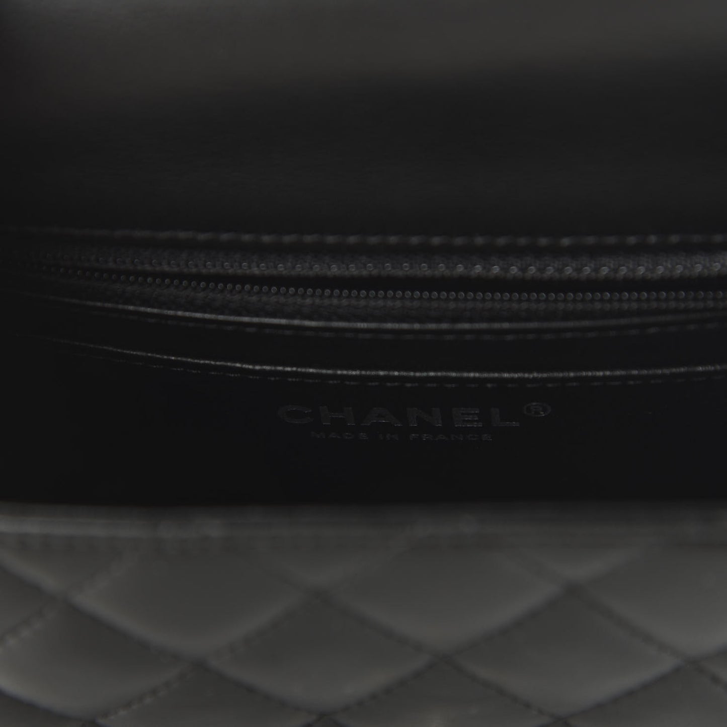 Lambskin Quilted Mini Square Flap Black