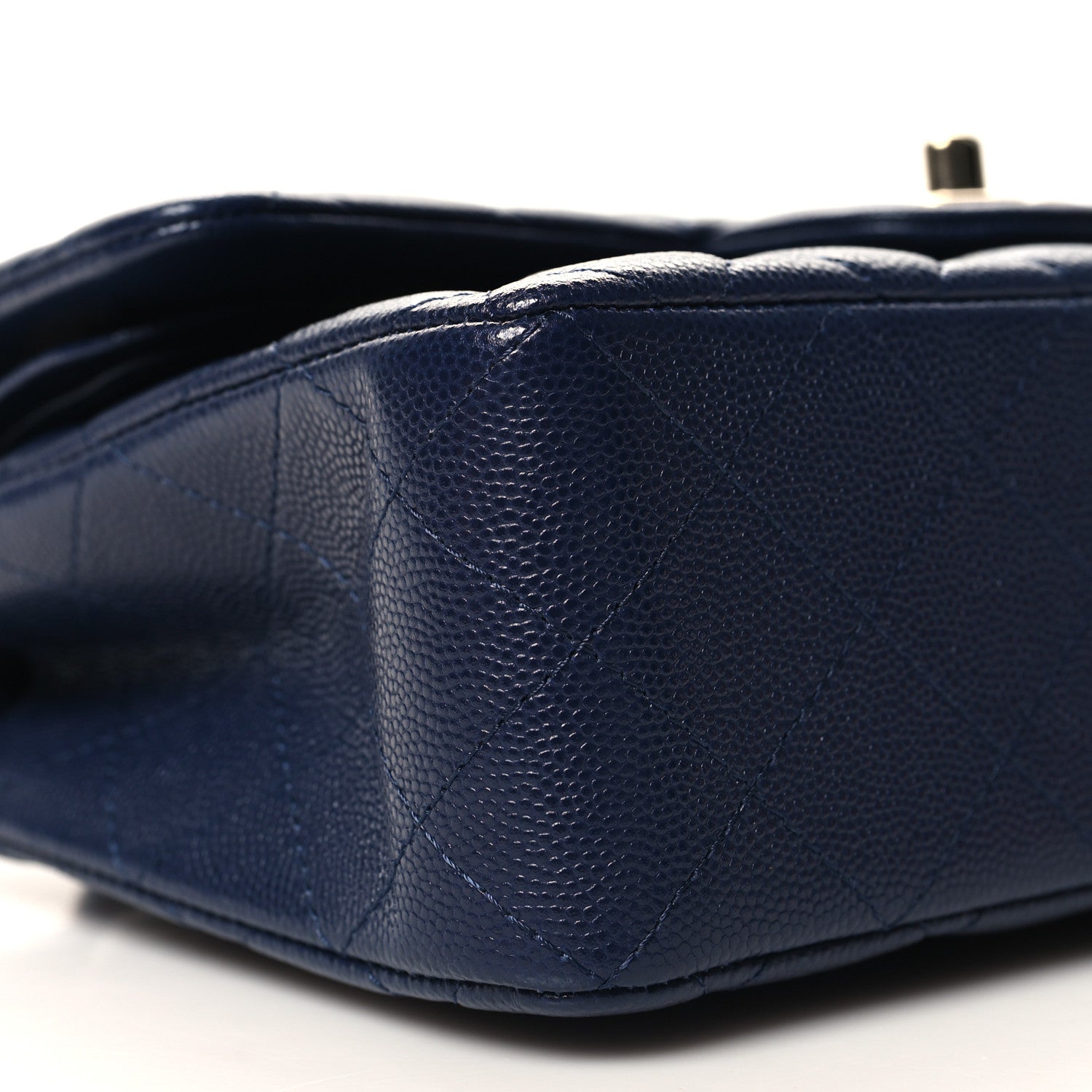 Chanel Caviar Quilted Small Double Flap Blue 9 of 11