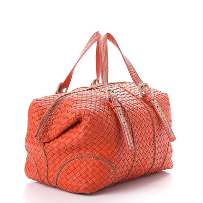 Bottega Veneta Cervo Intrecciato Satchel Orange 3 of 11