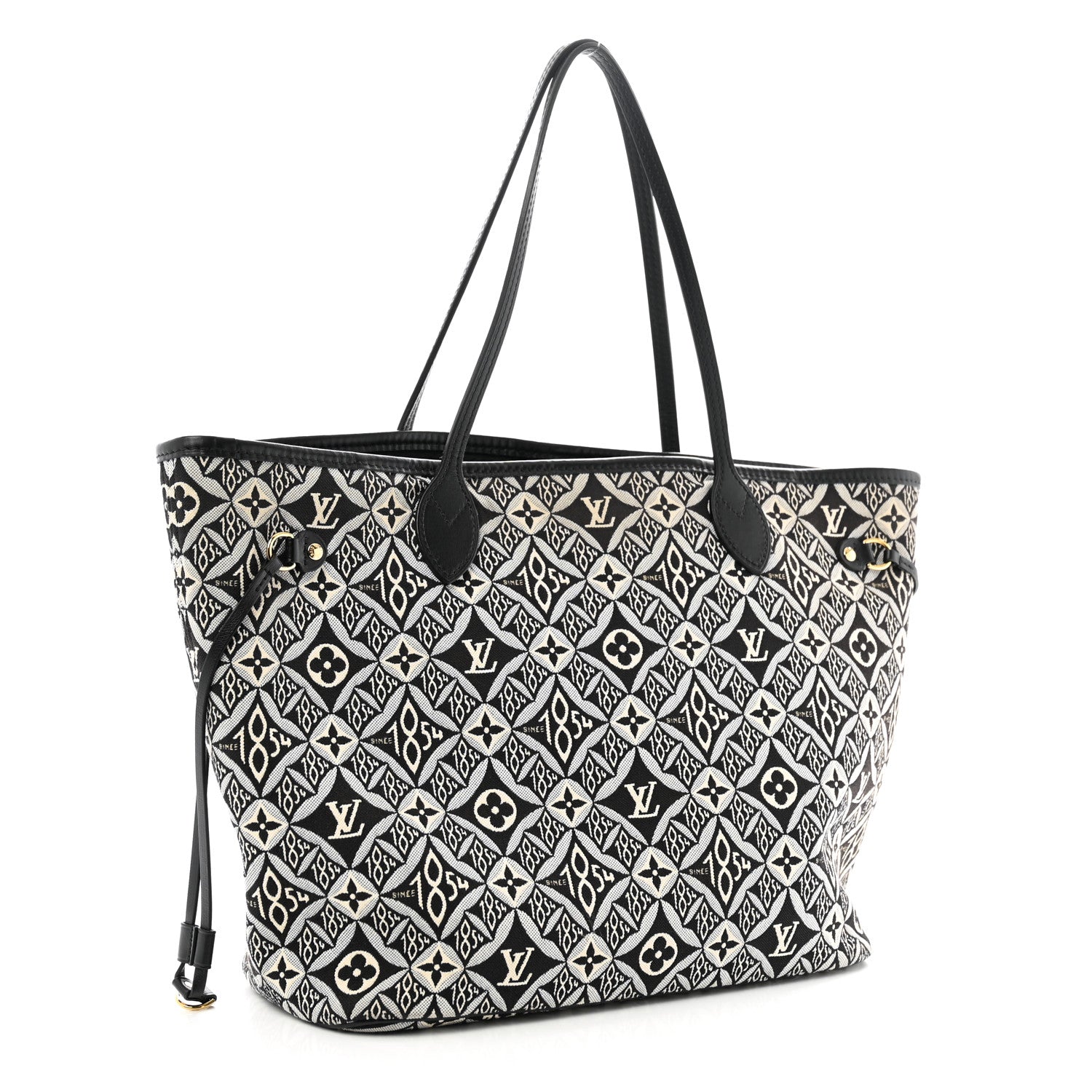 Louis Vuitton Jacquard Since 1854 Neverfull MM Grey 4 of 11