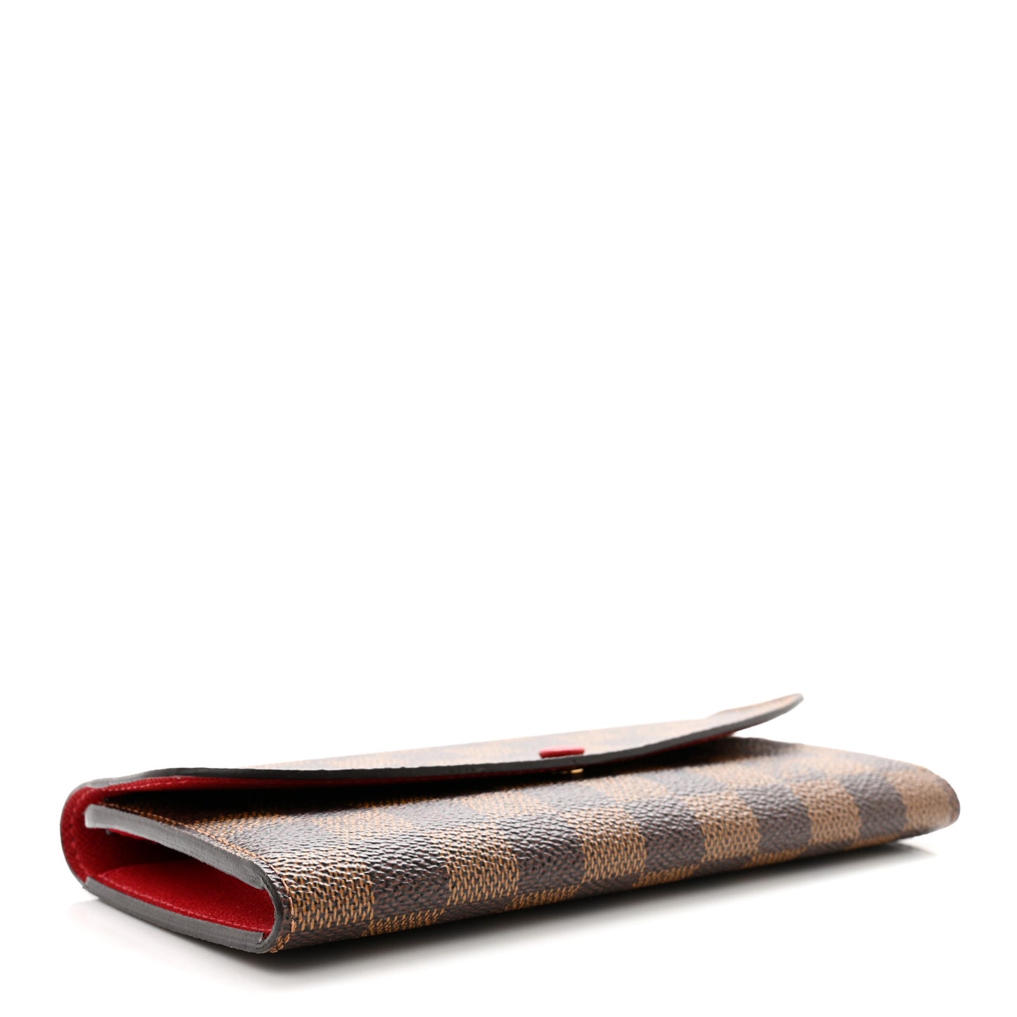 Damier Ebene Emilie Wallet Red