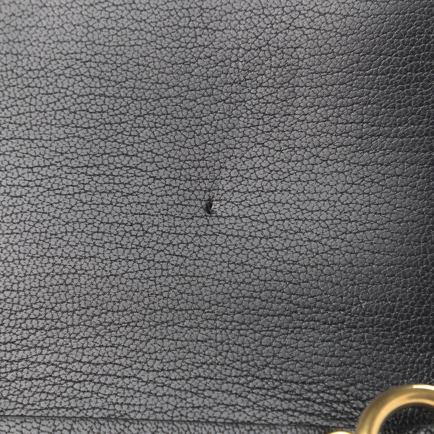 Goatskin Quilted Small GV3 Shoulder Bag Black