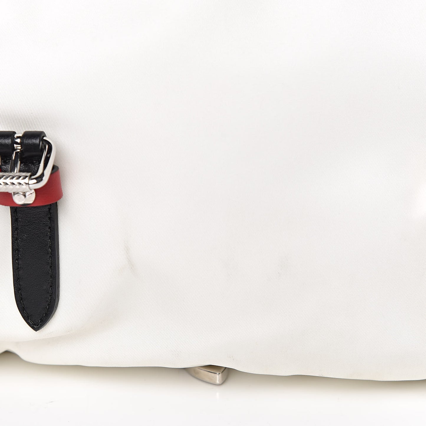 Nylon New Vela Studded Messenger White Fuoco