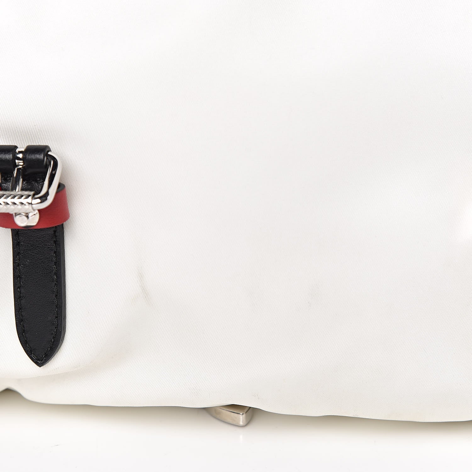 Prada Nylon New Vela Studded Messenger White Fuoco 15 of 18