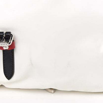 Prada Nylon New Vela Studded Messenger White Fuoco 15 of 18