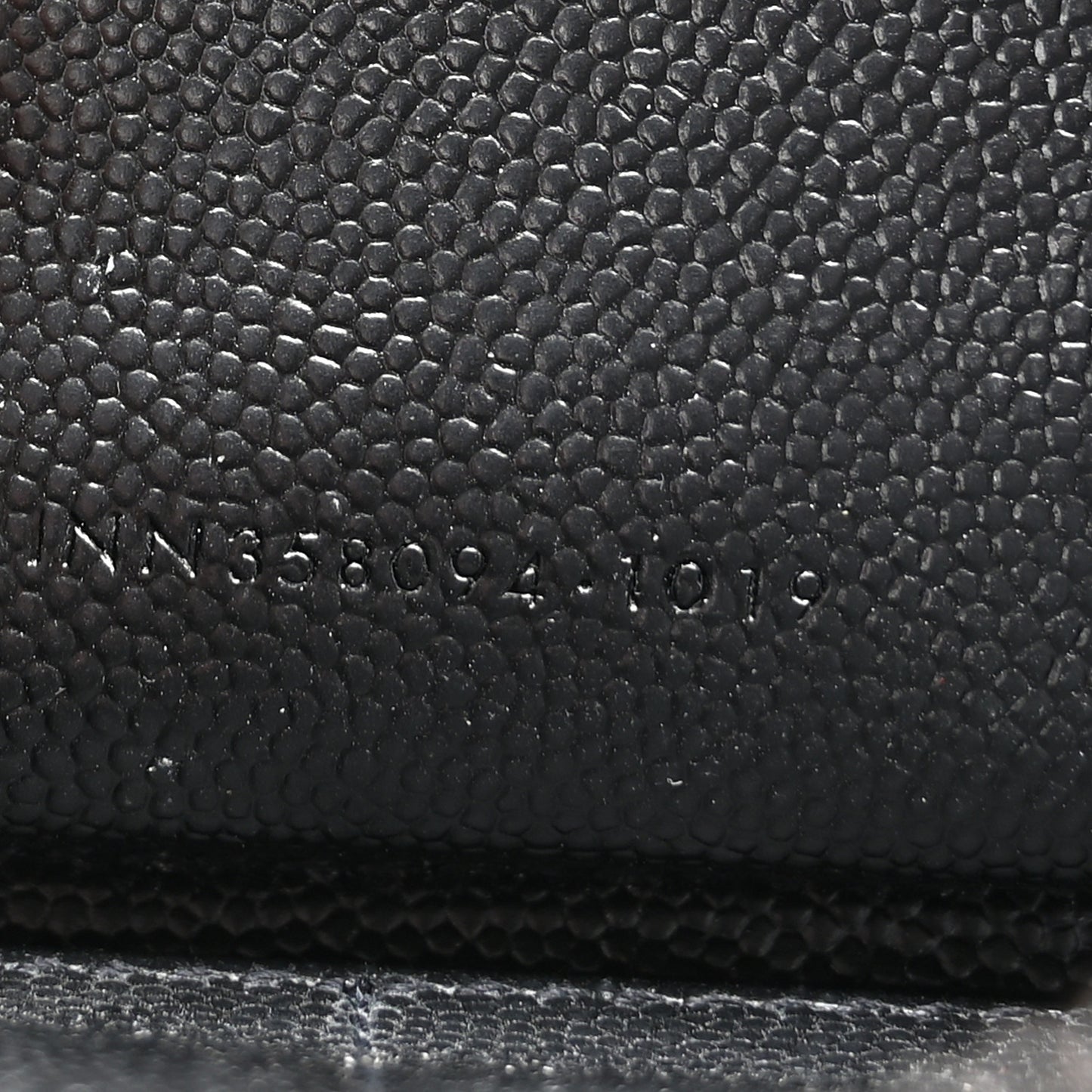 Grain De Poudre Matelasse Chevron Monogram Monochrome Zip Around Wallet Black