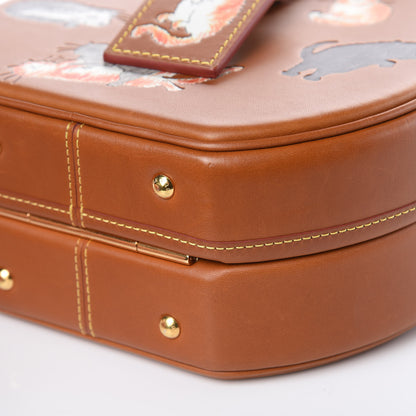 Louis Vuitton Calfskin Catogram Petite Boite Chapeau Tan 9 of 13