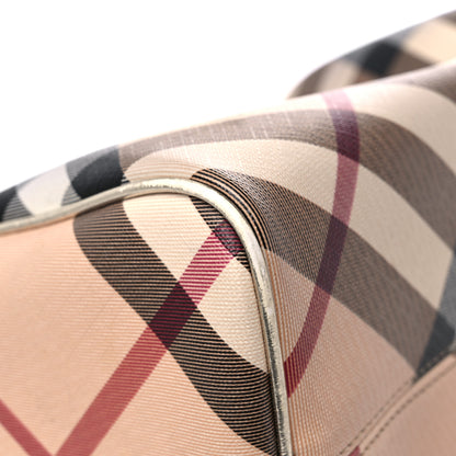 Burberry Supernova Check Metallic Small Chester Bowling Bag Gold 9 of 19