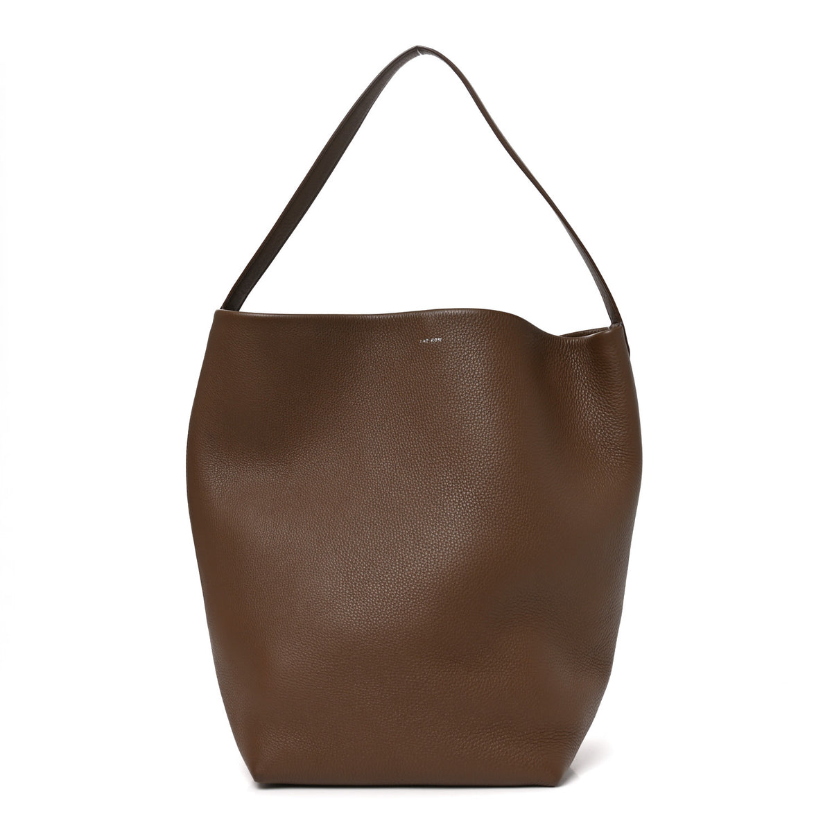 Grained Calfskin Large N/S Park Tote Dark Taupe