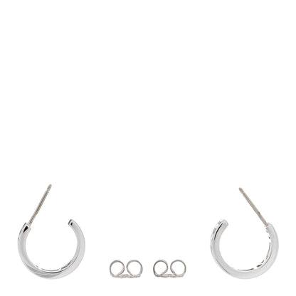 Tiffany Sterling Silver Small Atlas Open Hoop Earrings 3 of 5