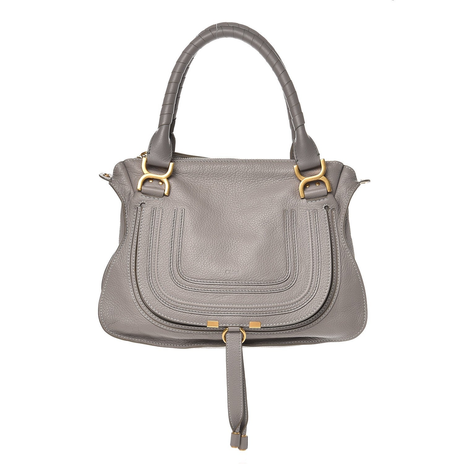 Chloe Calfskin Medium Marcie Satchel Cashmere Grey 1 of 10